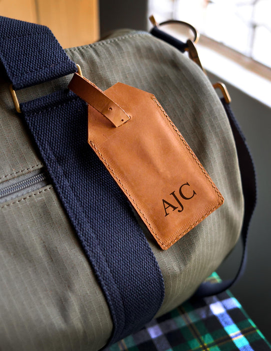 Cognac Luggage Tag
