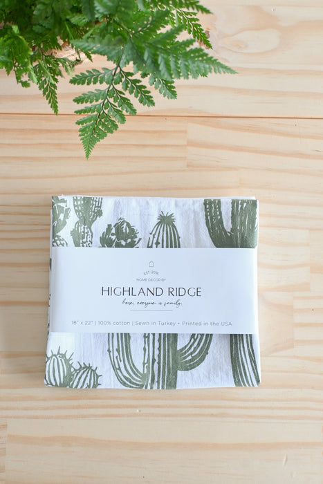 Cactus Tea Towel