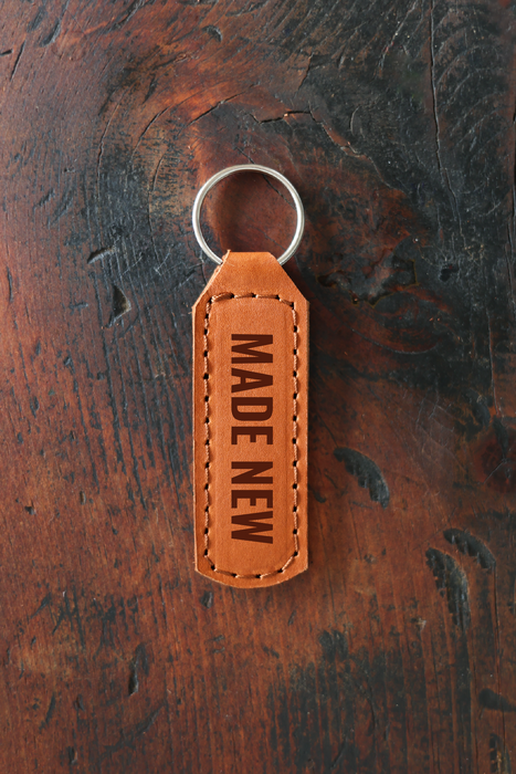 Made New Keychain Engraved Leather