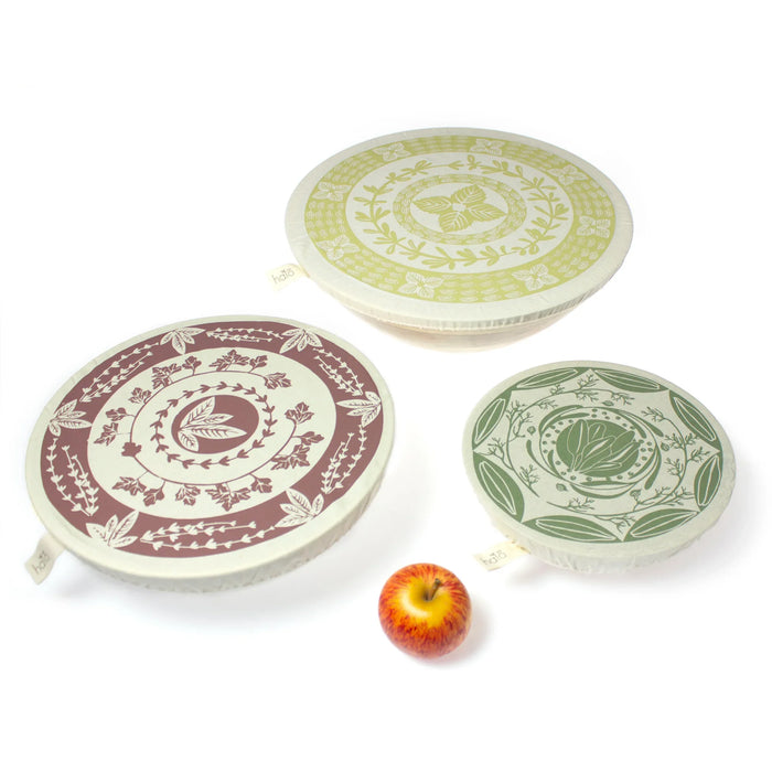 Herbs- Large Set of 3 - Halo Dish and Bowl Cover