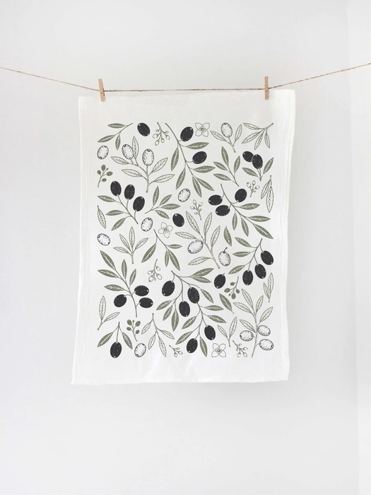 Olive Tea Towel