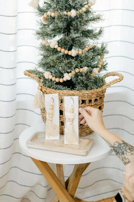 Bead + Pom Ornament