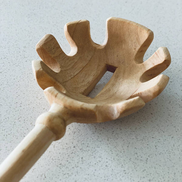 Imogene Pasta Spoon - Hand Carved