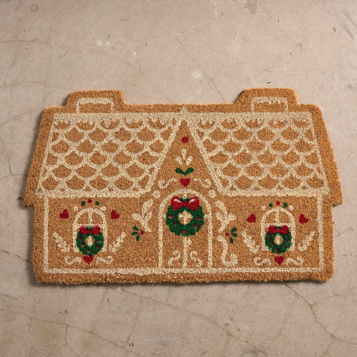 Gingerbread House Door Mat