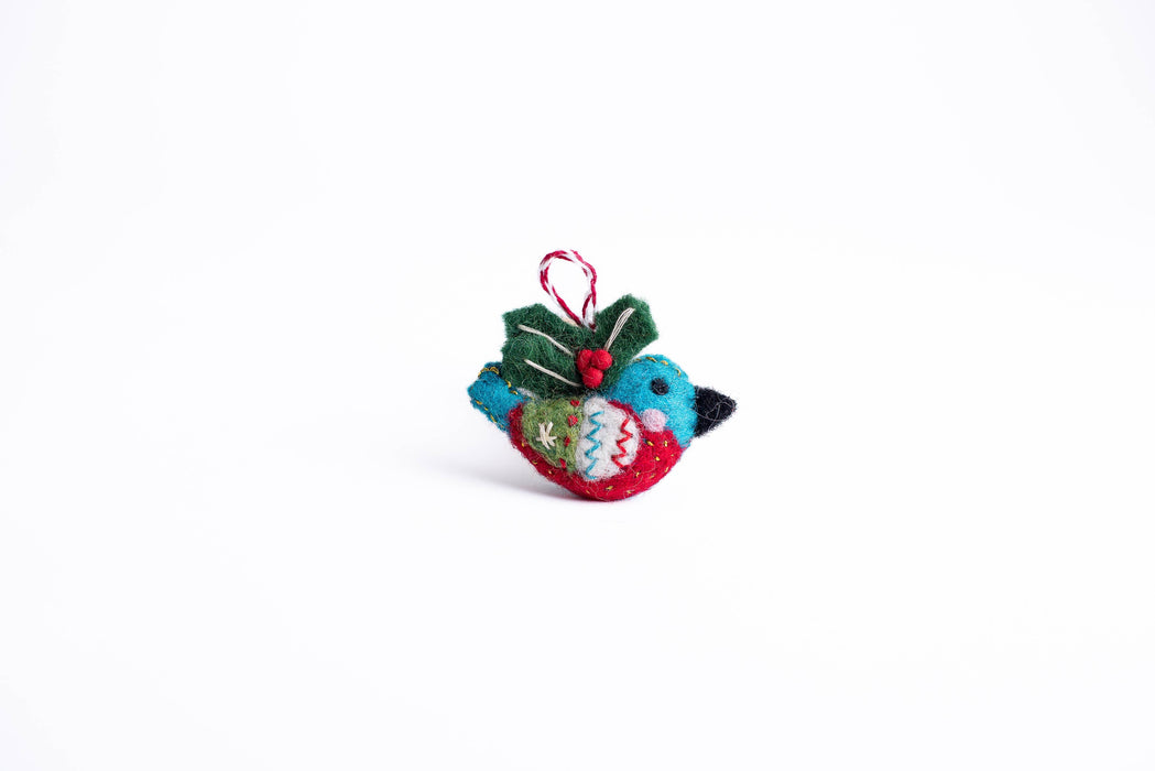Festive Bird Ornaments