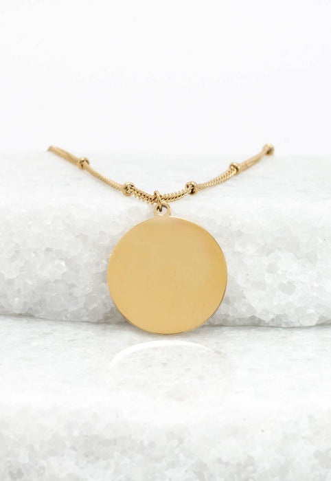 Resilience Leaf Necklace in Pink