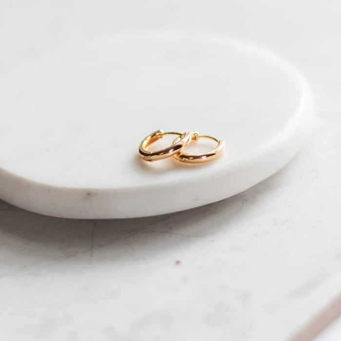 Everyday Gold Hinge Hoop Earrings