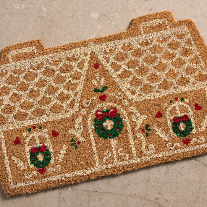 Gingerbread House Door Mat