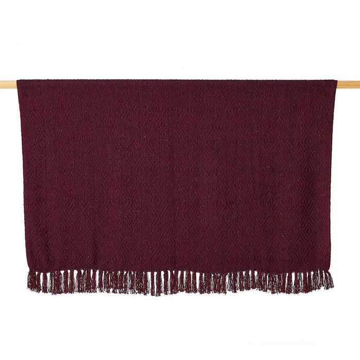 Plum Diamond Rethread Throw