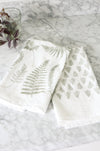 Fern Fronds Tea Towel  |  cottagecore kitchen towel mothers day pastel botanical flour sack tea towel grandmillenial floral decor