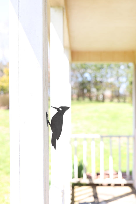 Metal Bird Statue - Woodpecker Bird Art