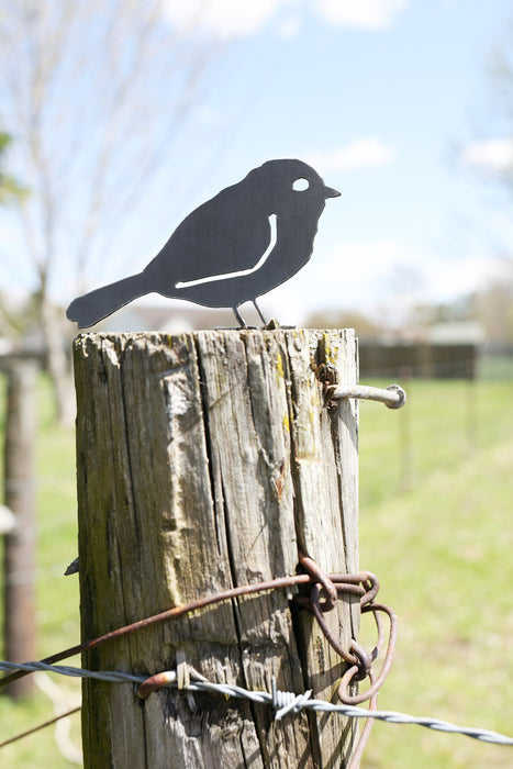 Metal Bird Statue - Chickadee