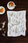 Fern Fronds Tea Towel  |  cottagecore kitchen towel mothers day pastel botanical flour sack tea towel grandmillenial floral decor