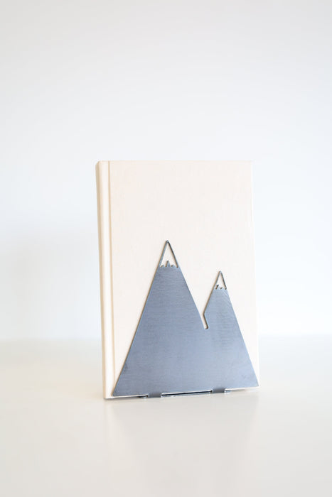 Mountain Bookend | outdoor lover home decor hiking adventurer bookcase organization book shelf gift for him