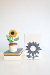 Sunflower Bookend | sunflower bookend flower lover floral home decor bookcase organization book shelf gift for her