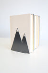 Mountain Bookend | outdoor lover home decor hiking adventurer bookcase organization book shelf gift for him