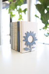 Sunflower Bookend | sunflower bookend flower lover floral home decor bookcase organization book shelf gift for her