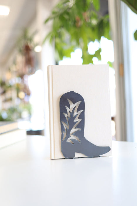 Cowgirl / Cowboy Boot Bookend | horse lover country western home decor bookcase organization book shelf gift for her gift for him