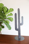 XL Metal Cactus Silhouette | desert cactus art rustic decor housewarming gift desert home southwestern style cactus decor