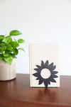 Sunflower Bloom Bookend | sunflower bookend flower lover floral home decor bookcase organization book shelf gift for her