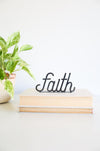 Faith Word Sign | inspiring word art faith sign encouragement gift inspirational decor housewarming gift farmhouse positive home