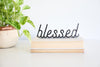 Blessed Word Sign | inspiring word art blessed sign encouragement gift inspirational decor housewarming gift farmhouse positive home