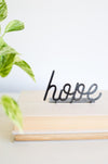 Hope Word Sign | inspiring word art hope sign encouragement gift inspirational decor housewarming gift farmhouse positive home