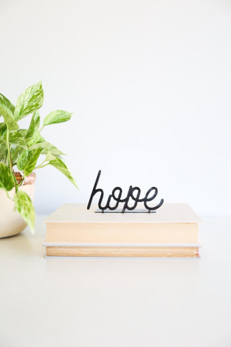 Hope Word Sign | inspiring word art hope sign encouragement gift inspirational decor housewarming gift farmhouse positive home