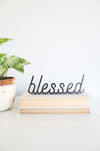 Blessed Word Sign | inspiring word art blessed sign encouragement gift inspirational decor housewarming gift farmhouse positive home