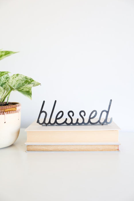 Blessed Word Sign | inspiring word art blessed sign encouragement gift inspirational decor housewarming gift farmhouse positive home