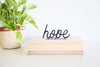 Hope Word Sign | inspiring word art hope sign encouragement gift inspirational decor housewarming gift farmhouse positive home