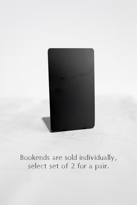Black Metal Bookend | home office bookend simple bookshelf organizer reading nook farmhouse decor housewarming gift organized home