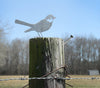 Metal Bird Statue - Mockingbird / Robin