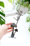 Fairy Mushroom Statue Metal Art |  garden statue cottagecore decor forest fantasy decor