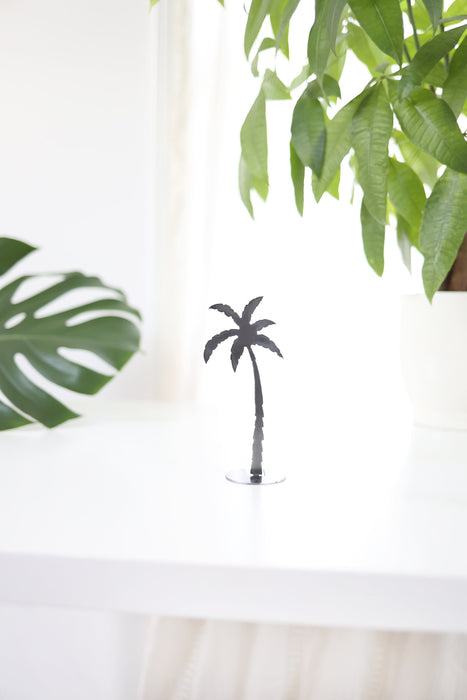Metal Palm Tree Silhouette - Small  | beach decor coastal grandma island theme tropical art home decor