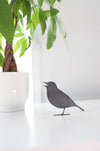 Metal Bird Statue - Singing Mockingbird / Robin |  singing mockingbird statue bird watcher garden gift bird art rustic outdoor decor