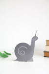 Snail Bookend  |  snail bookend garden nursery forest bookcase cottagecore home book lovers bookends for kids reading room baby shower gift