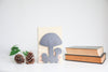 Mushroom Bookend  |  mushroom bookend forest cottage decor bookcase organization home decor room design bookends for shelf
