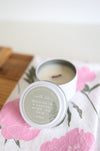 Hand-Poured Soy Candle - "Walking In A Garden After The Rain" Tin | cozy scented candle natural candle handmade wood wick earthy