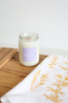 Hand-Poured Soy Candle - Lemon Lilac "Coming Home To A Clean House" | cozy scented candle gift natural candle handmade wood wick clean
