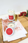 Hand-Poured Soy Candle - Warm Gingerbread "Waking Up Christmas Morning" Tin | cozy scented candle gift handmade holiday Christmas candle