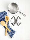 Personalized Kitchen Trivet Hot Plate Monogram Pot Holder  